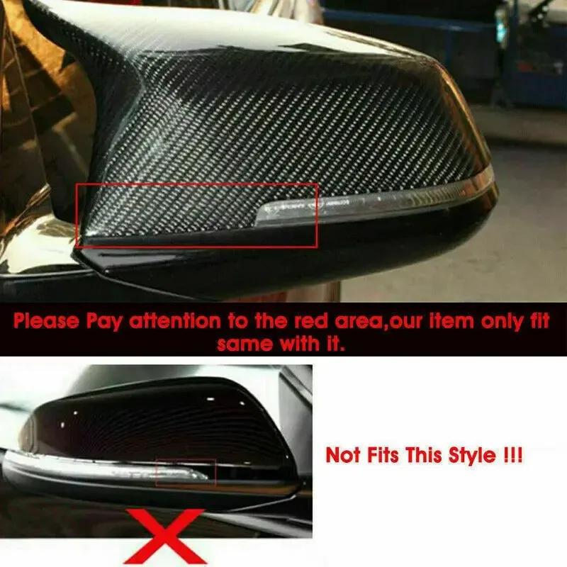 For BMW Series 1 2 3 4 F20 F21 F22 F30 F32 F36 X1 F87 M3 ABS Car Rearview Side Mirror Cover Wing Cap Door Trim Adhesive Sticker