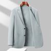 Suit Men's Spring/Summer Business Casual Embossed Seamless High-end Feel Ice Silk Suit Sun-protective Jacket