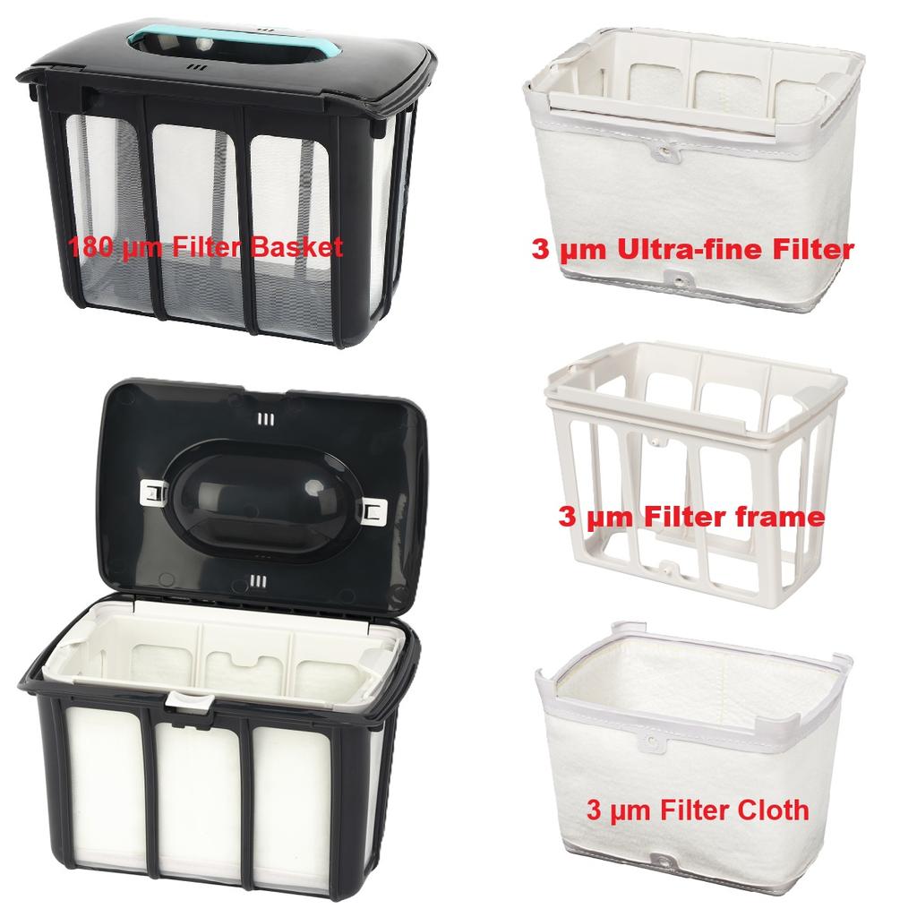 3 Μm Ultra-fine Filter & 180 Μm Basket For Aiper Scuba S1, Scuba S1 2025 Robotic Pool Cleaner, Filter Basket Frame, Basket Cloth