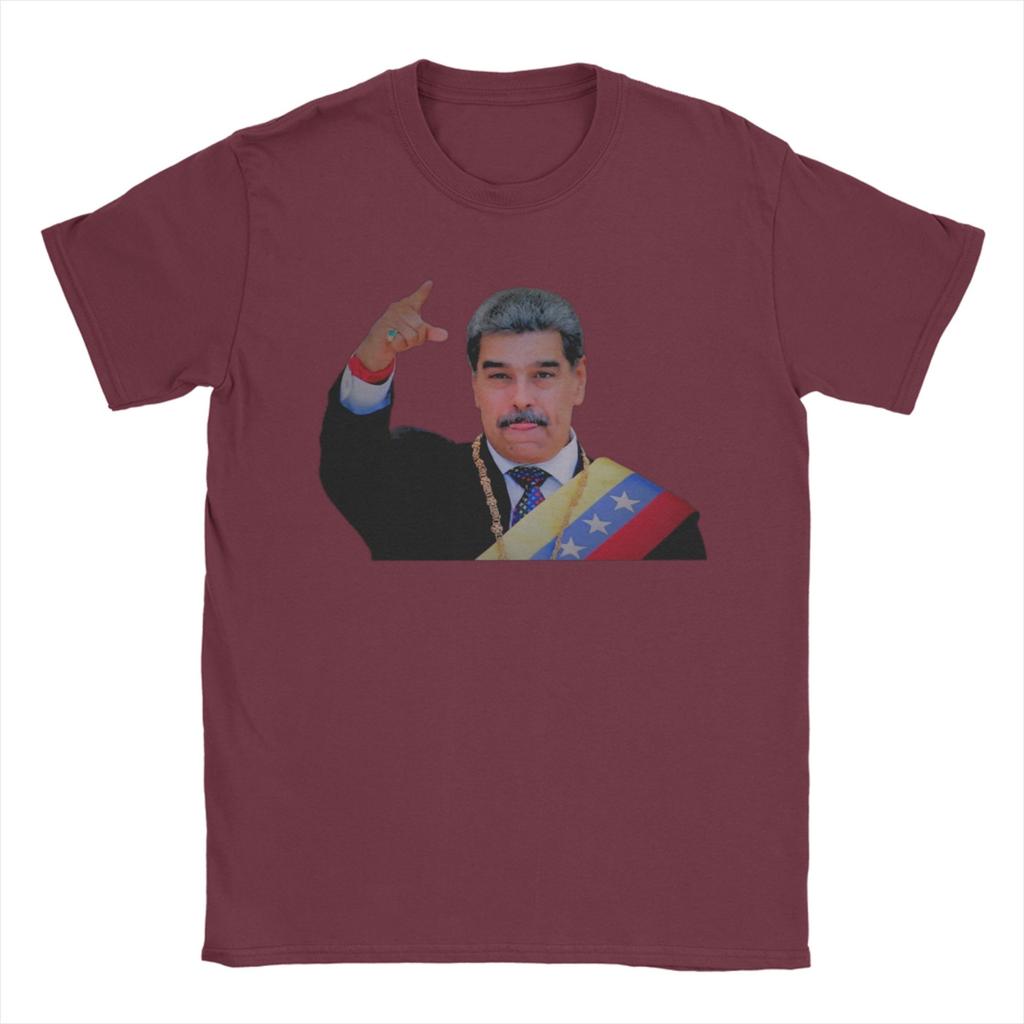 Funny Venezuela Captured Live Maduro TShirts for Unisex Crew Neck 100 Cotton T Shirts Short Sleeve Tees Plus Size Tops