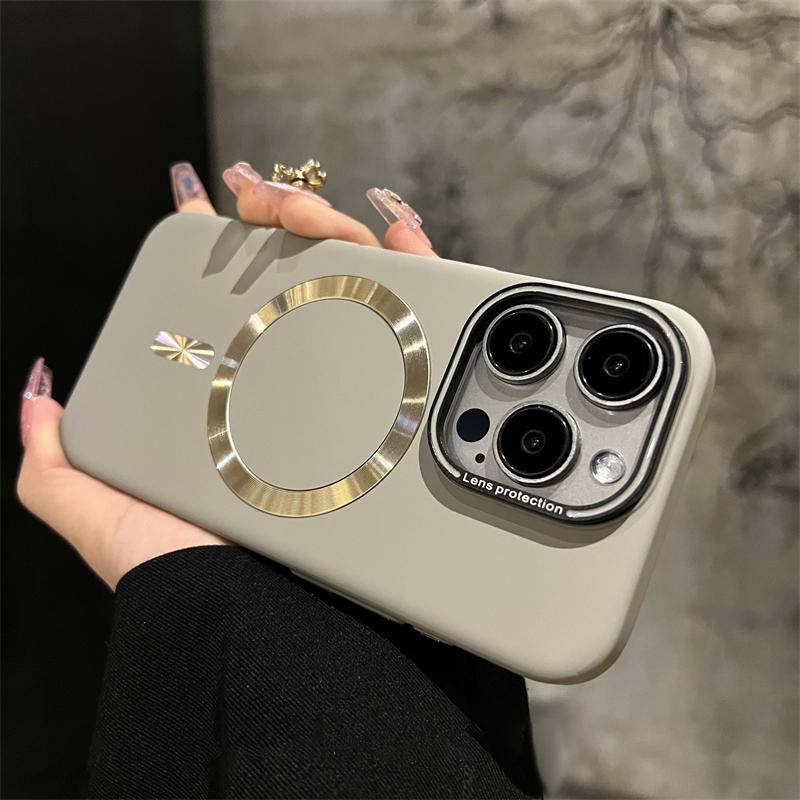 

Роскошный матовый жесткий ПК-чехол для Magsafe для iPhone 16 15 14 Pro Max Plus 12 13 11 Магнитная защита объектива камеры Противоударный чехол For iPhone 16 Pro