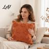 Cozy Seasonal Cushion Case Plush Pumpkin Cover Halloween Throw Pillow 18 X Fall Themed Cases Inches Maple Leaf for Sofa Couch Decor Breathable