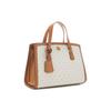 New MICHAEL KORS Chantal Artificial Leather Shoulder Bag, Handbag Small Women's Vanilla White/Acorn Brown 30F2G7CM1B-149