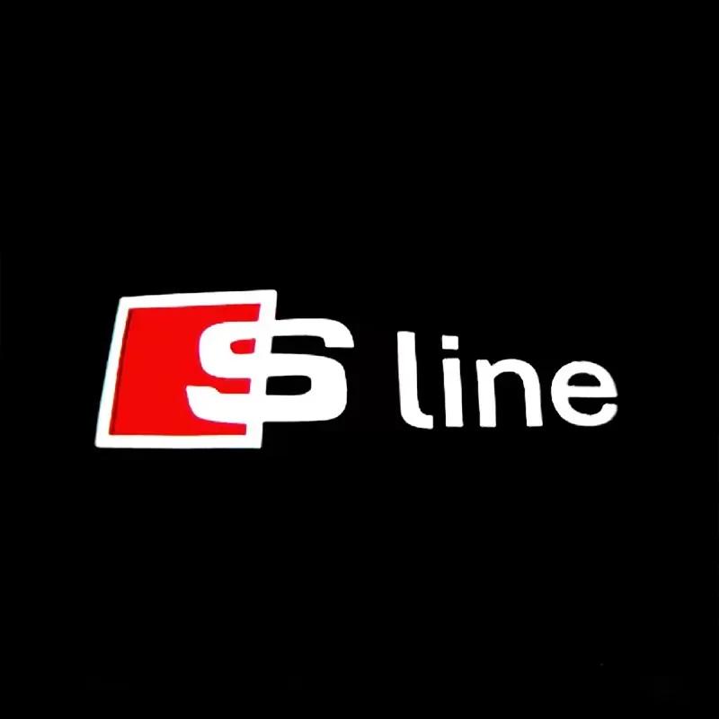 For Audi S S3 2PCS Led Car Door logo Welcome Light For Audi A4 B5 B6 B7 B8 B9 A1 A3 8V 8P 8L A6 C7 A5 A7 A8 Q3 Q5 Q7 TT S3 S6 Sline Quattro