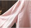 Autumn Cotton Lace Stand Collar Artistic Patchwork Age-Reducing Shirt