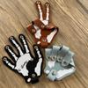 Punk Hand Keychain Holder Five Finger Hand Bone Key Bag Pendant  Hanging Accessory