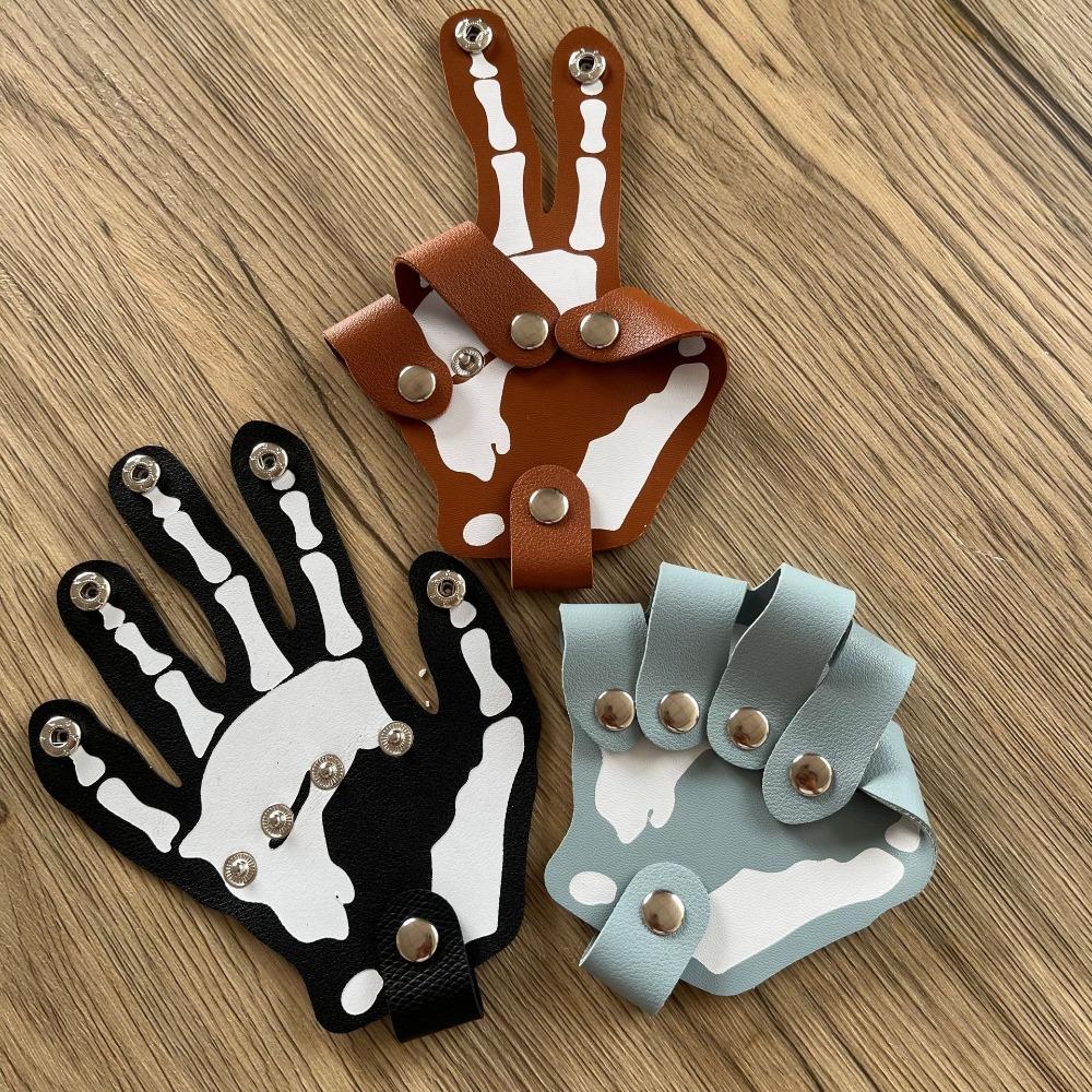 Punk Hand Keychain Holder Five Finger Hand Bone Key Bag Pendant  Hanging Accessory
