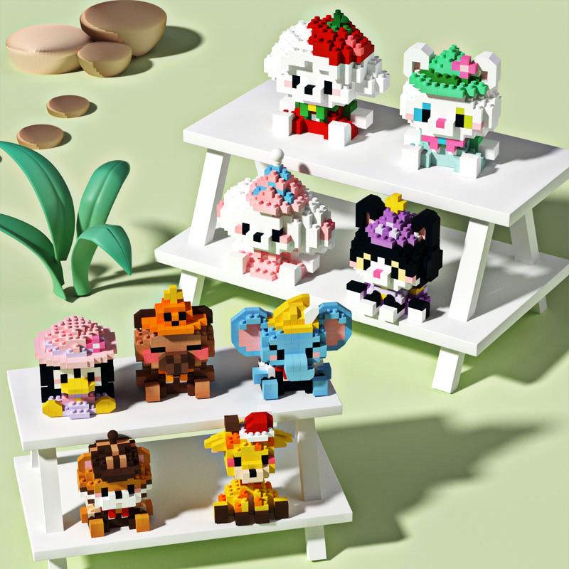 Penguin Top Hat Party Toy - Compatible Building Blocks for Small Animals