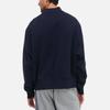Calvin Klein Warm Baseball Collar Solid Color Long Sleeve Sweatshirt Men sweatshirt Dark-Blue 81JP239-410