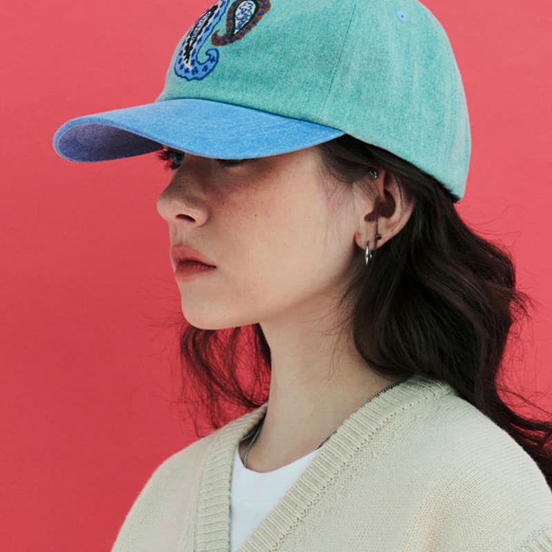 UNALLOYED PAISLEY BALL CAP / MINT