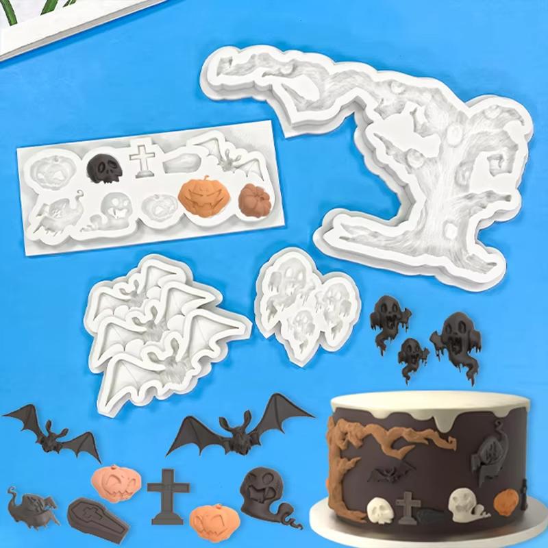 Halloween Ghost Silicone Sugarcraft Mold for Fondant Cake Decorating Cupcake Baking Resin Tool