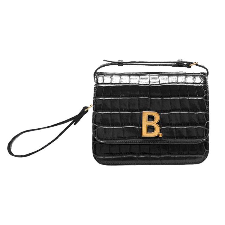 Balenciaga Cow Leather Shoulder Bag, Crossbody Bag Women's Black 5928981LR7M1000
