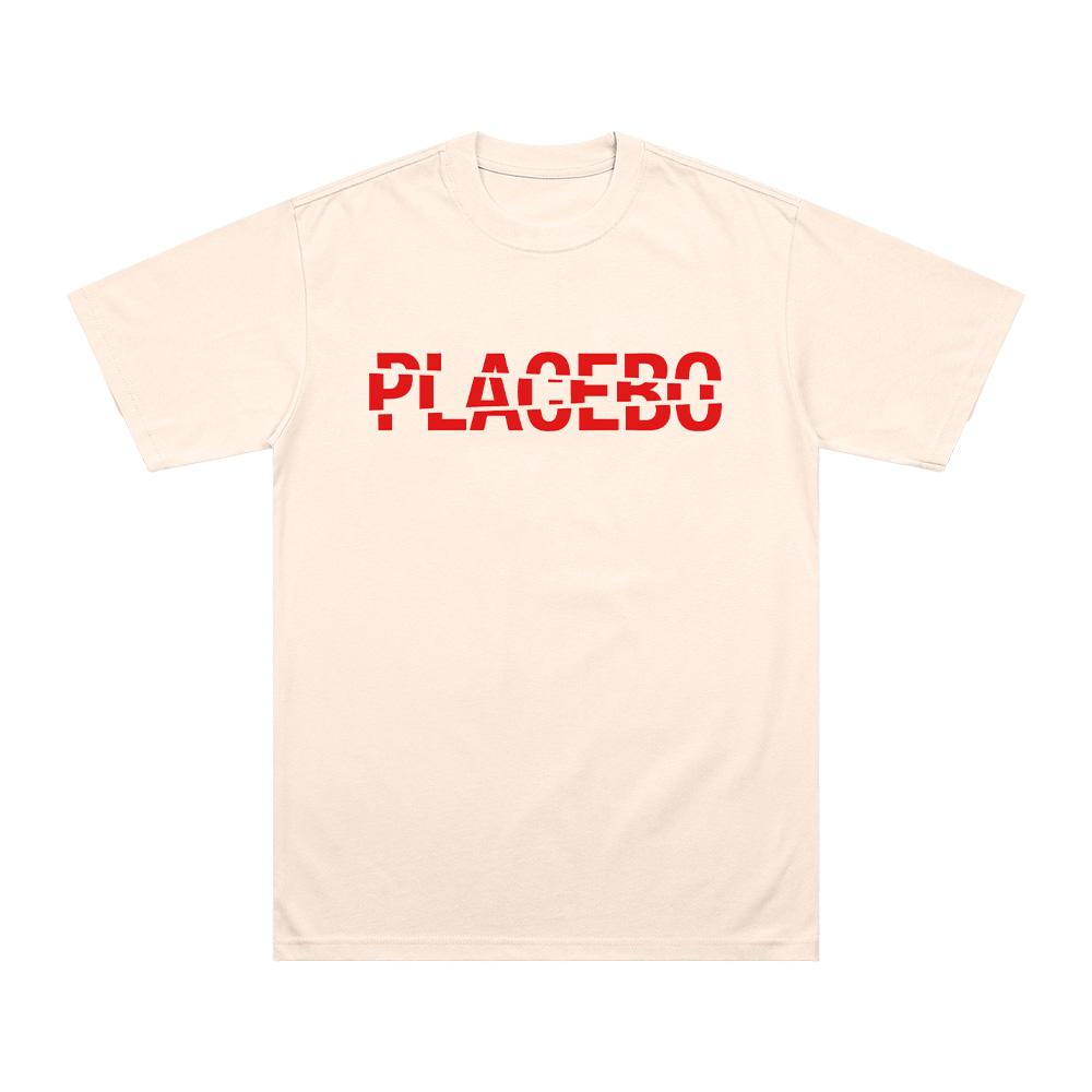 Placebo Logo Tshirt Print Cotton Tshirt Alternative Rock Band Unisex Short Sleeve Tee Summer Casual Breathable Loose Streetwear