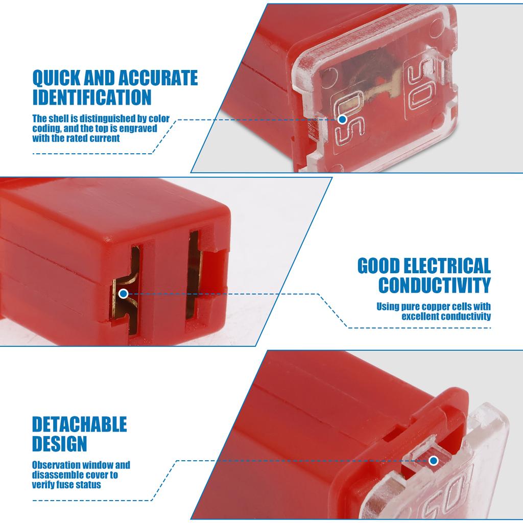 36 ks Jcase pojistek Autokomplet Vysoké/Standardní a Nízkoprofilové Pojistky ve tvaru krabičky Jcase Assortment Kit 20A 30A 40A 50A 60A 80A