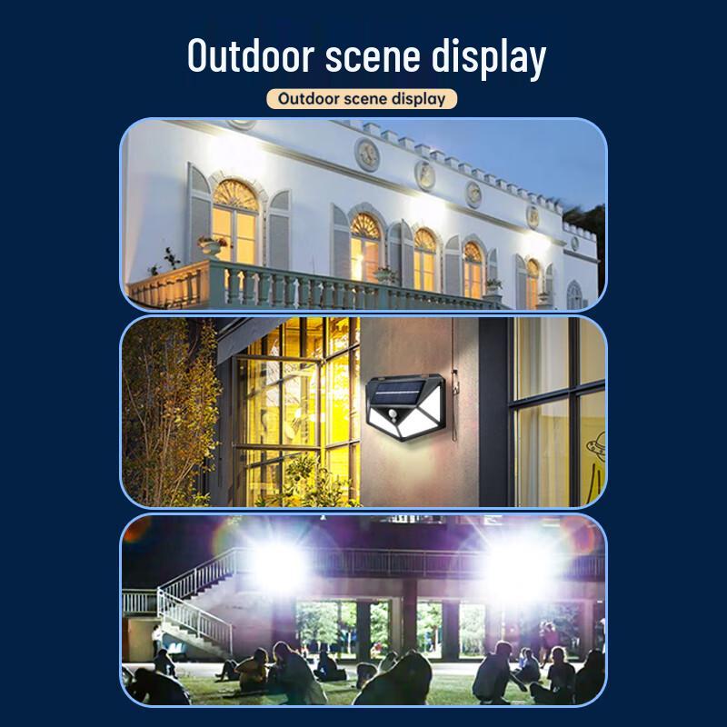 Outdoor Solar Motion Sensor LED Wall Light