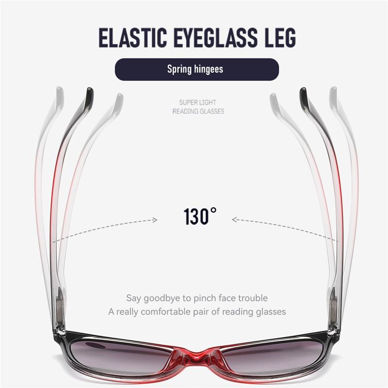 +1.0 ~ +4.0 European and American Fashion Styles Presbyopia Glasses/sunglasses Progressive Color Lenses HD Reading Glasses