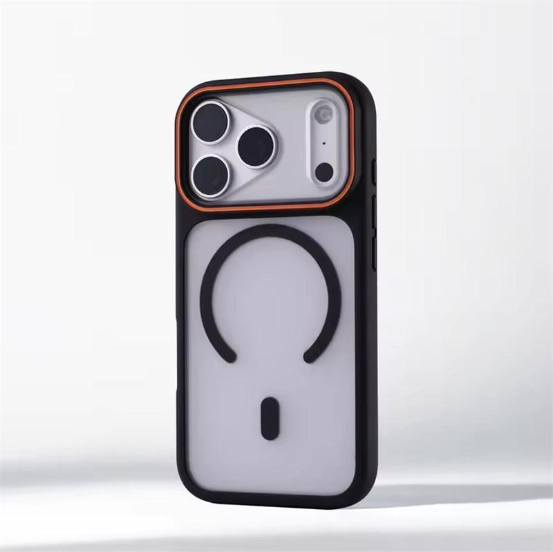 

Luxury Matte Translucent For Magsafe Case For iPhone 17 Air 16 15 14 Plus 13 12 Pro Max 11 Magnetic Wireless Charging Shockproof Cover Shell iPhone 11 чорний
