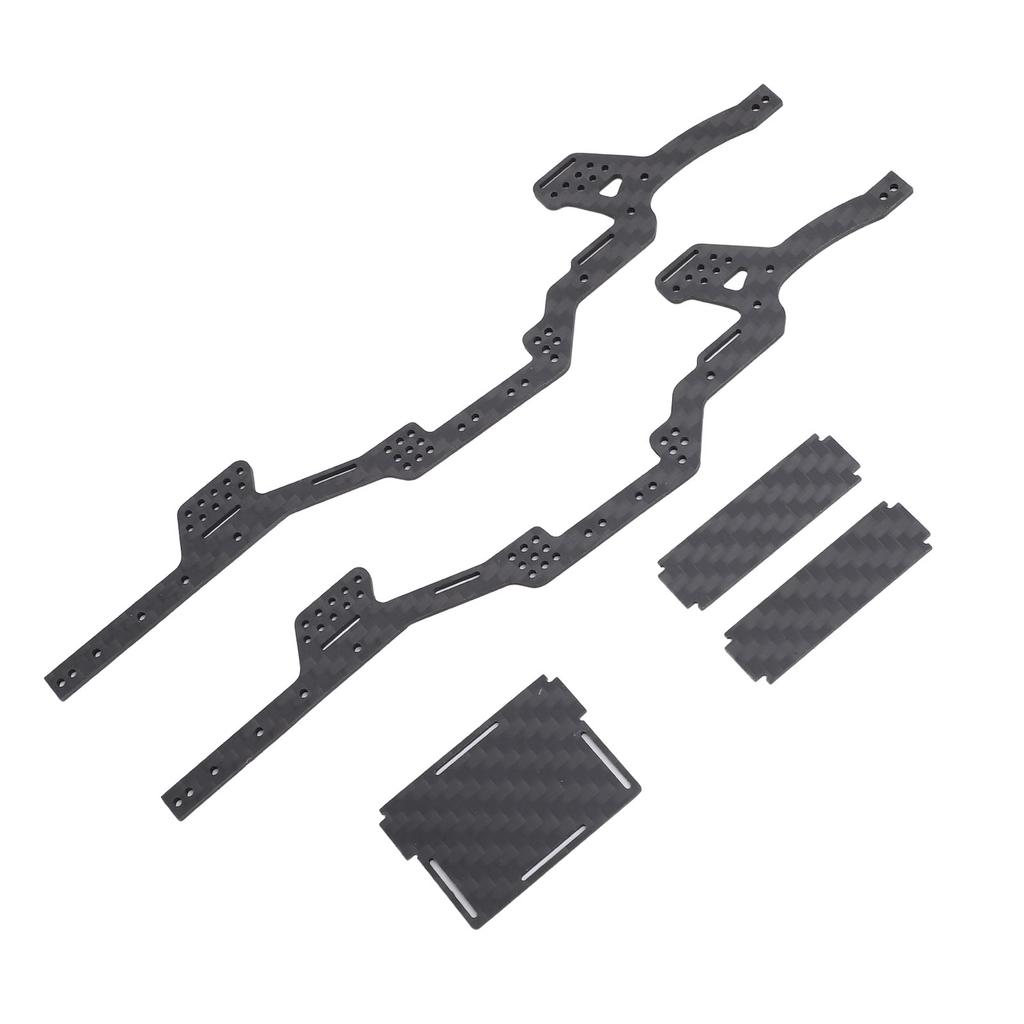Carbon Fiber Chassis Kit RC Chassis Frame Rails for Axial SCX24 Deadbolt JLU C10 Bronco 124 RC