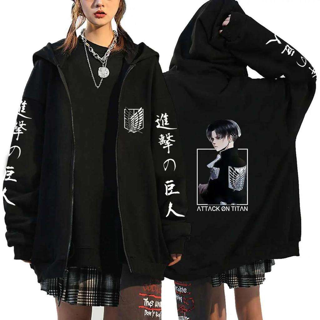European And American Anime Attack On Titan Hoodie Zipper