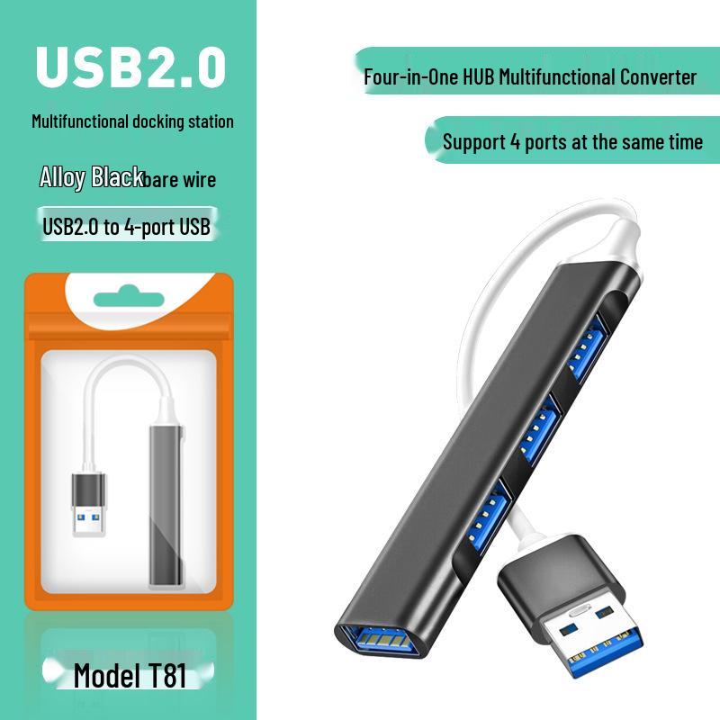 4-in-1 USB-C Multi-Function Docking Station Splitter Hub