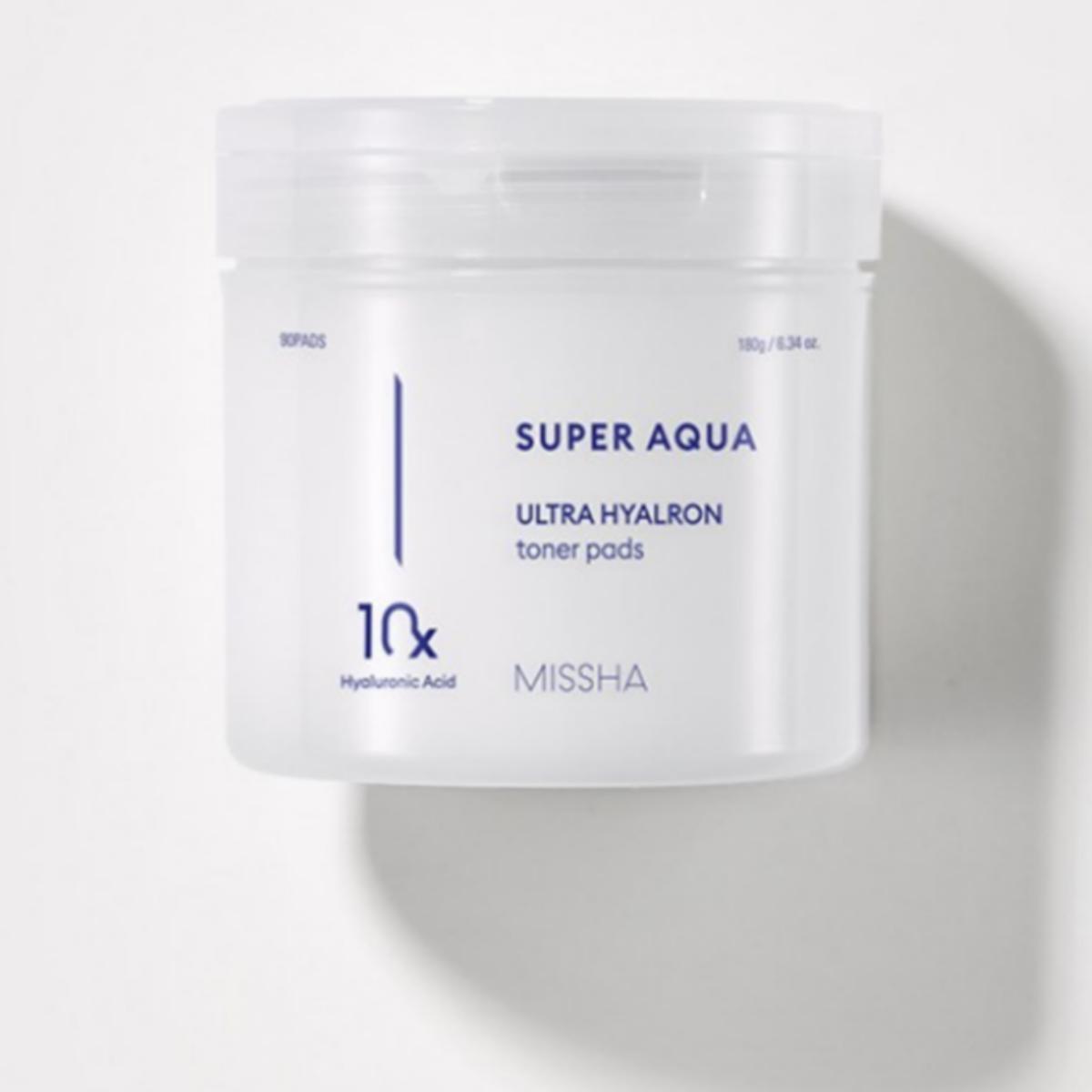 

MISSHA Супер Аква Ультра Гиалуроновый Тонер-пэды 180г 90шт 1PCS