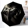 1pc Batman Logo Automatic Folding Umbrella - Sturdy 8-Rib Polyester Canopy,Sun-Defying Travel Companion Yy251023134
