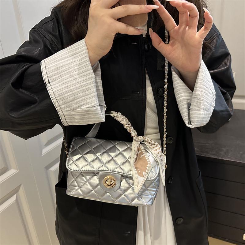 Small Square Bag Summer Handbag Women's New High-end Diamond Chain Shoulder Messenger Bag