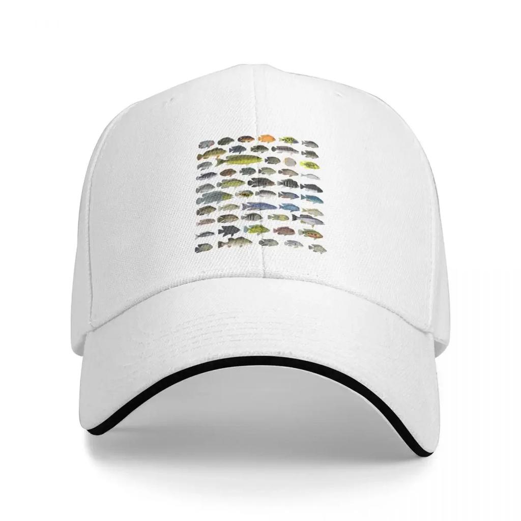 Cichlid Group Baseball Cap Christmas Hat Trucker Hat For Women 2024 Men's