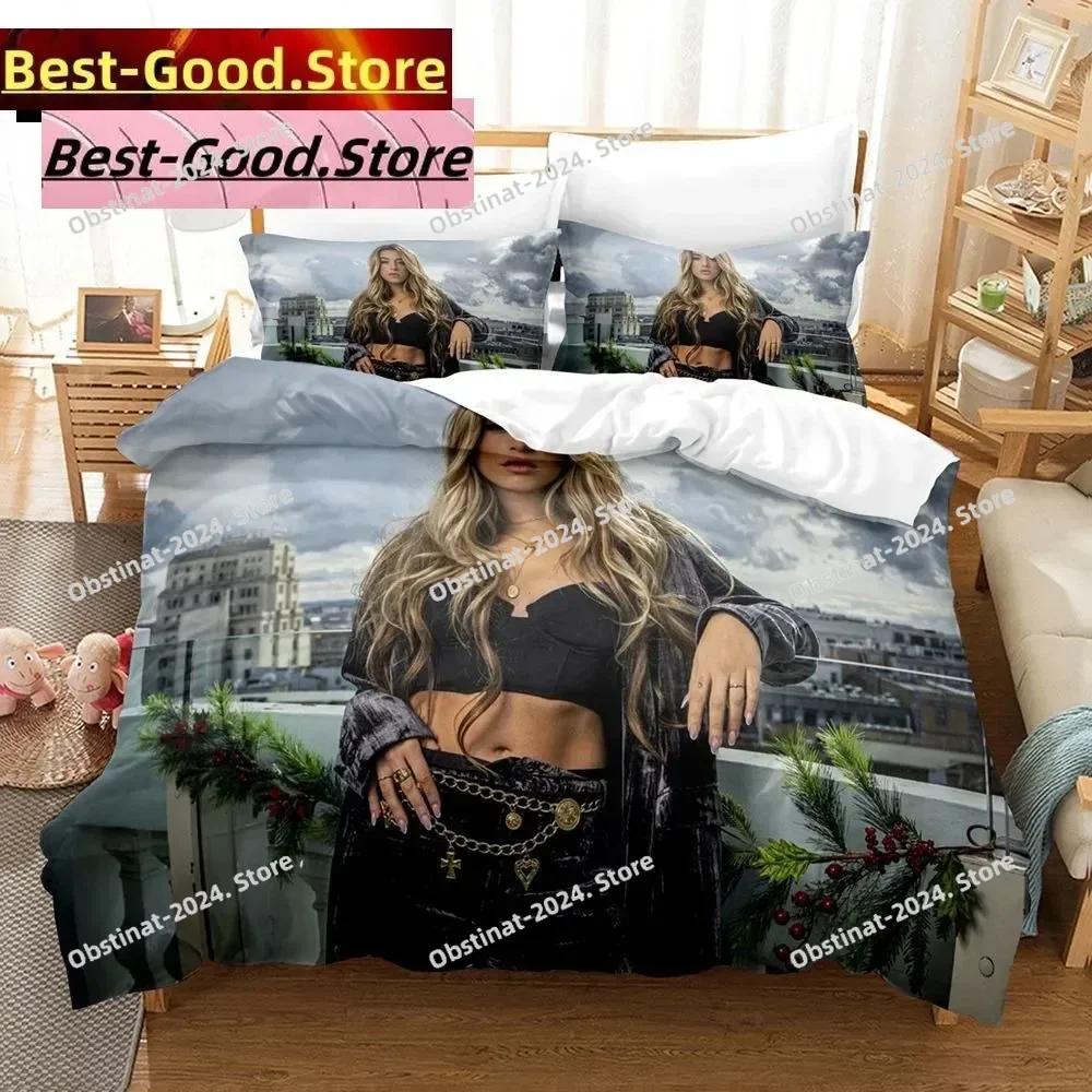 3D Singer L-Lola Fashion Índigo Bedding Set Duvet Cover Full Queen King Size Pillowcase Printed Aldult Kid Bedroom Single Twin
