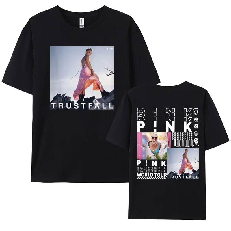 Pnk Pink Singer Summer Carnival 2024 Festival WORLD Tour Tee Shirt Womens Men Clothing Aesthetics Oversized Tshirt Streetwear