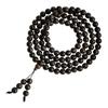 Pulsera Natural de Madera de Aloes de Nha Trang Ky Nan 108Material envejecido de aceite negro, pulsera de sándalo con 90% de densidad, cuentas budistas para hombres y mujeres