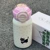 New Animal Stylish Thermos Cup Girls Big Cap Double Drinking Cup Straw Cup Portable Cute Stainless Cup Durable