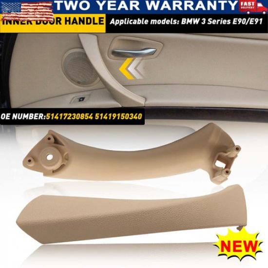 Right Side 51417230854 Door Panel Handle Cover Pull For E90 Trim BMW 328I Beigte