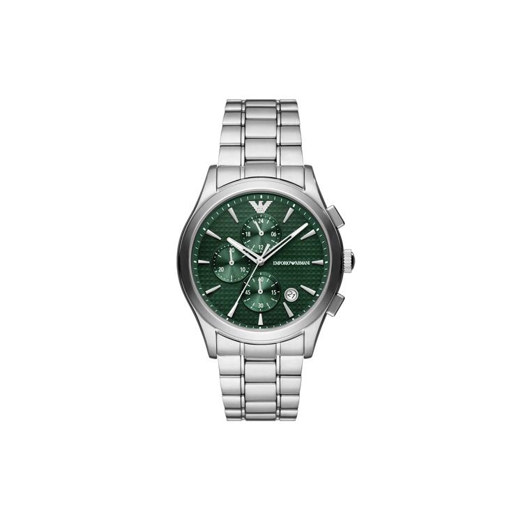 EMPORIO ARMANI Chronograph Stainless Steel Watch AR11529_NLP1_NLC Green Dial