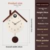 Maple Leaf Cuckoo Clock Bird Chirping Clock Wall Clock Cuccu Watch Kids Bedroom Decoration  Study Room Home Decor