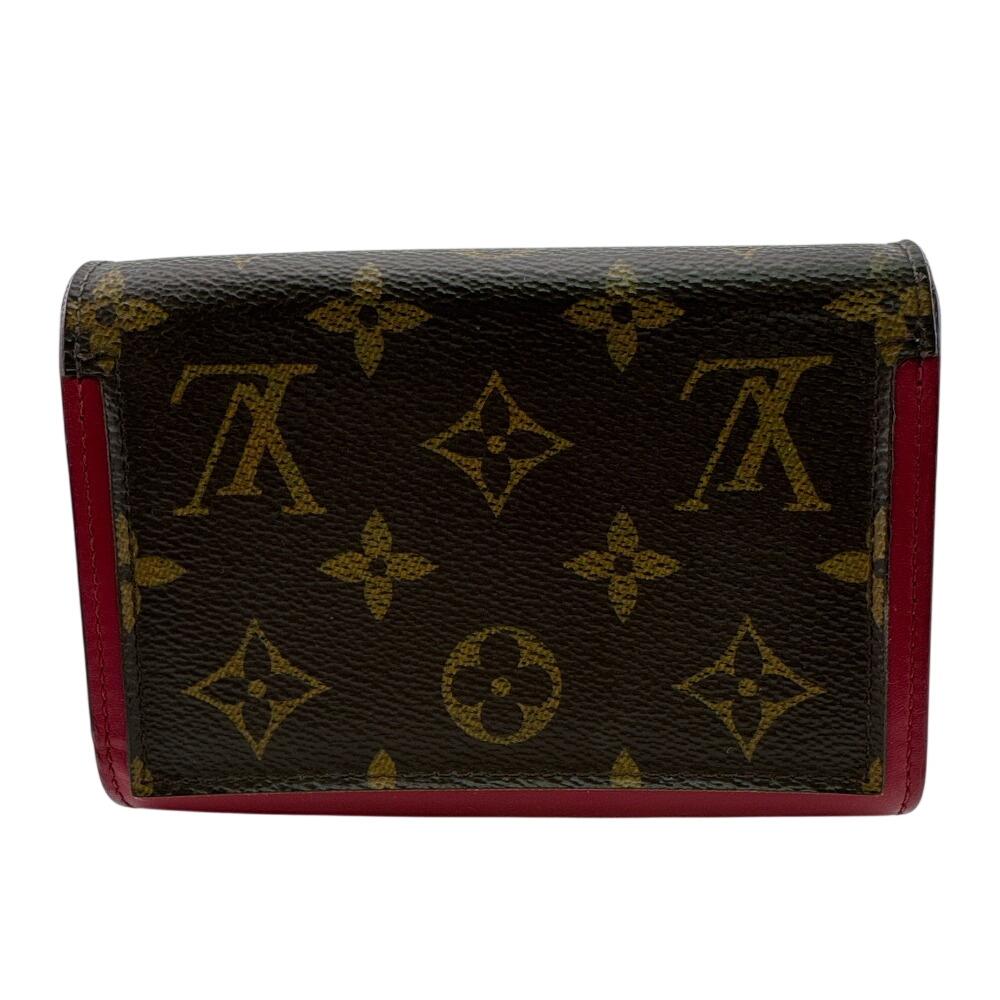 Louis Vuitton M64587 Compact Wallet Monogram Monogram Portefeuille Flore Compact Bifold Wallet Brown Monogram Used