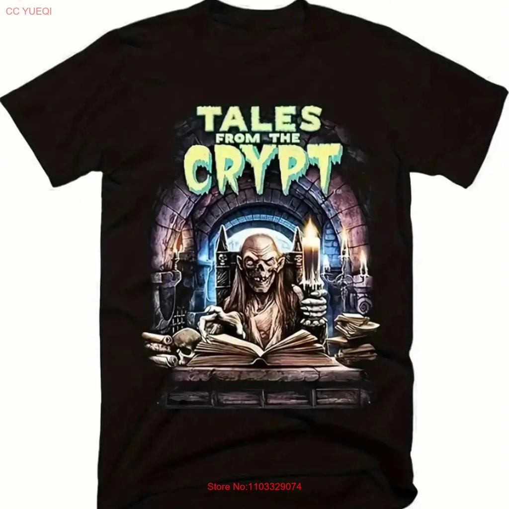 Tales From the Crypt Horror T Shirt Soft Cotton Retro Scary Vintage Washed Casual Stretched Top For Everyday Wear Comfortable