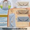 Dustproof Sunglasses Bag with Hook Eyeglasses Pouch Fashion Cosmetic Bag  fGlasses Organizer