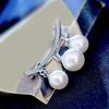 2Pcs Brooch Stylish Elegant Faux Pearl Fashion Vintage Brooch for Wedding