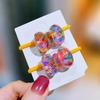 Koreanische Kinder Pailletten Floral Elastische Haarbänder Gummiband Haargummi Prinzessin Kawaii Haarseil Kopfbedeckung Mädchen Haarschmuck