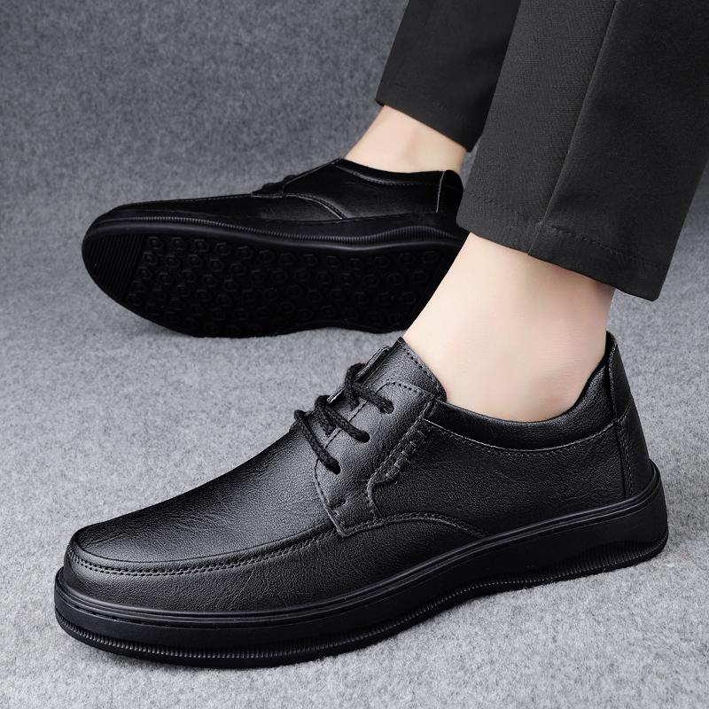 Fashion High Quality Classic Men Shoes for Wedding Genuine Leather Men Casual Shoes All-match Non-Slip Business Oxfords Shoes for Men