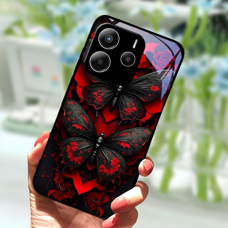 Coque For Redmi Note14 Glass Case 14 Pro 4G 5G New Popular Tempered Glass  Phone Cover For Redmi Note 14 Pro+ 5G Protector Cases
