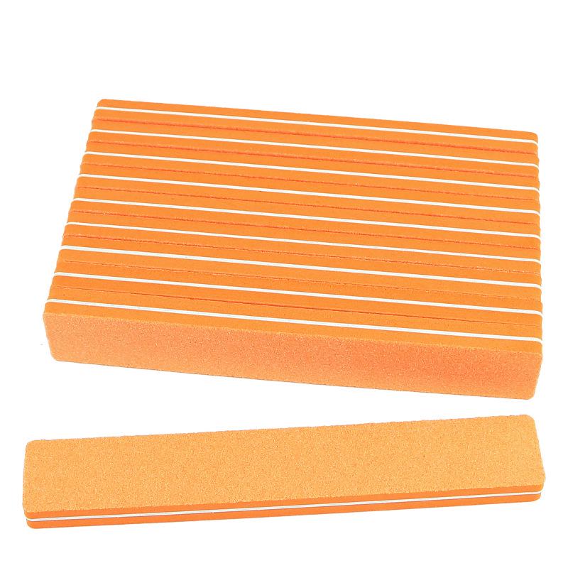 

Двостороння пилка для нігтів Crossborder з високою еластичністю: губчасті смужки для полірування та втирання для манікюру, зернистість 100/180.