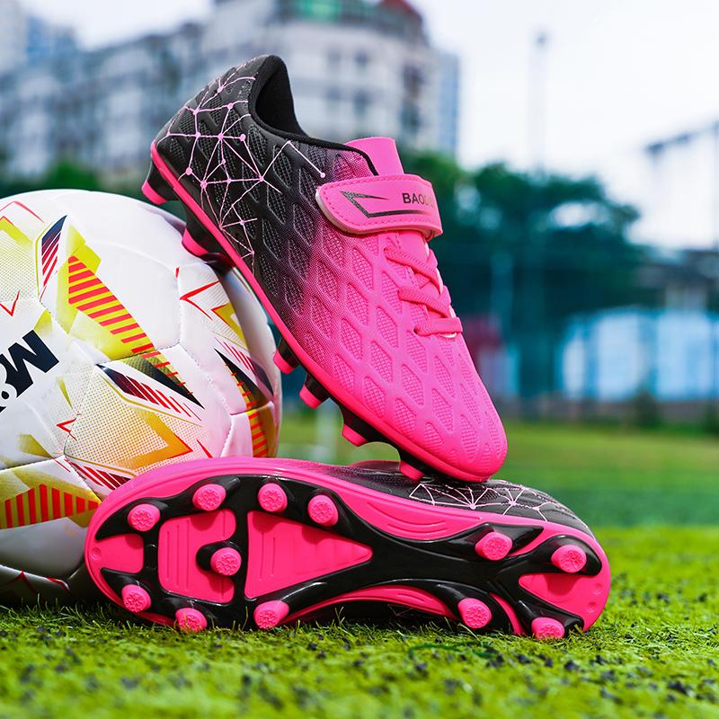 28-39 Crampons Football Garçons Caoutchouc Picots Semelle Souple Enfant Professionnel Gazon Artificiel Entraînement Crampons Football Filles