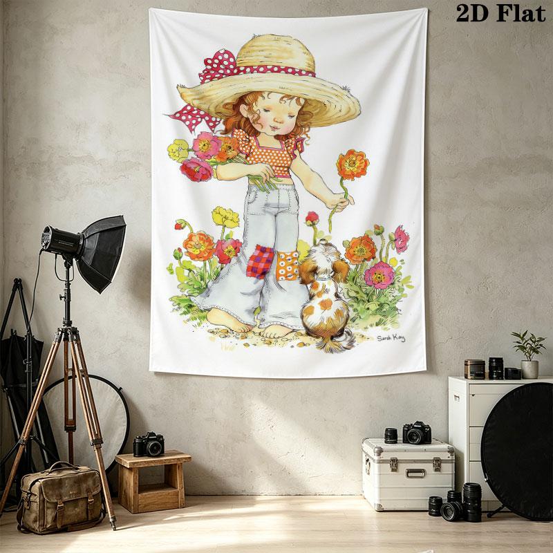Sarakey Wall Tapestry Aesthetic Wall Hanging Printed Fabric Blanket Decorative Tapestries For Bedroom Living Room Home Decor