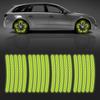 Reflective Car Wheel Sticker,Reflective Exterior Accessories Decoration Decal | Night Reflective Car Wheel Safety
