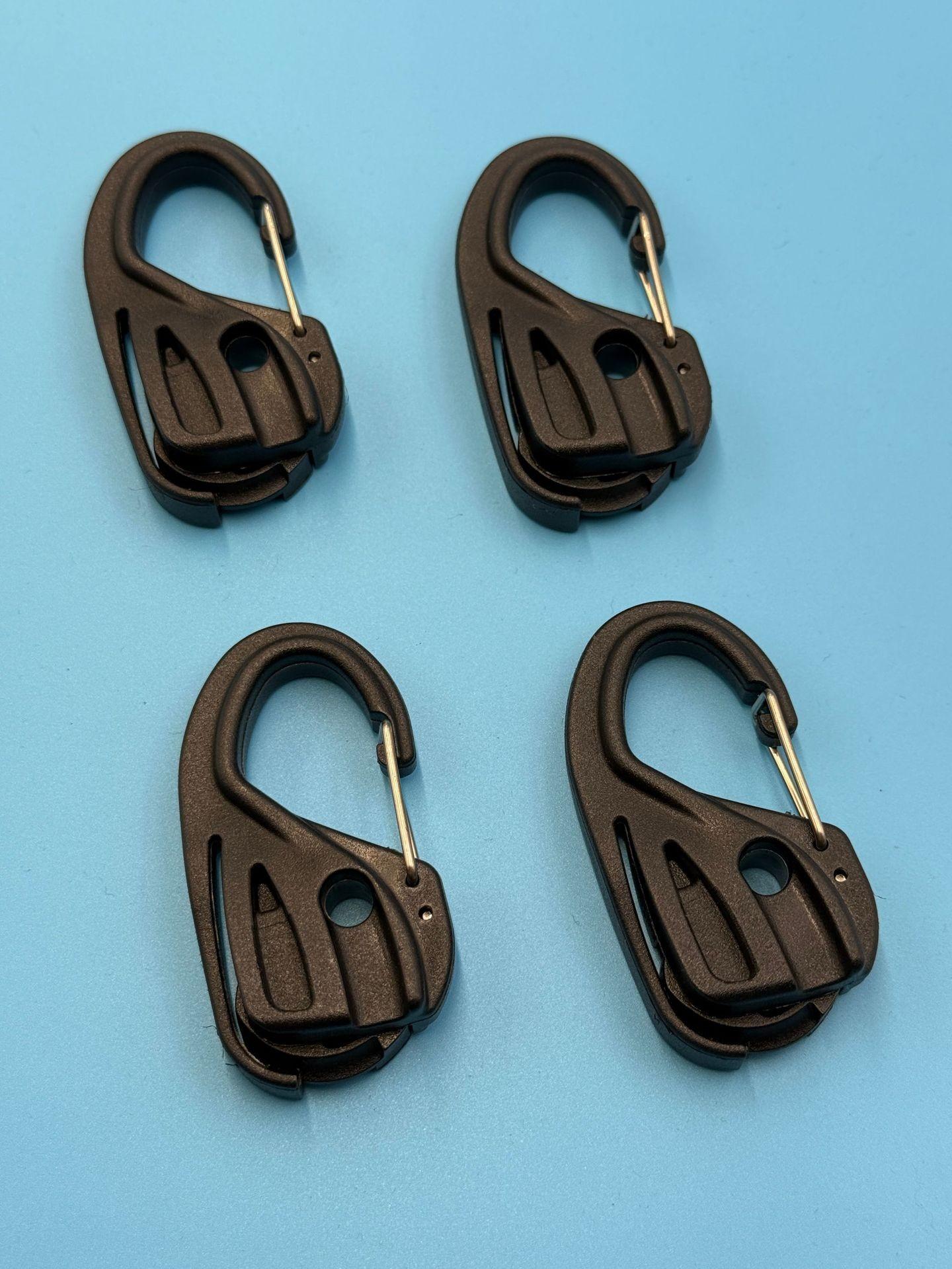 

Nylon Drawstring Knotless Tightening Buckle Wind Rope Adjustment Buckle Rope Clamp Canopy Hook. One Size чорний