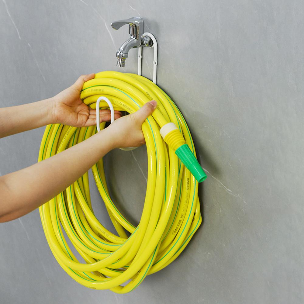 Schlauchaufbewahrungsgestell Haus Wandmontage Außenbereich Garten Wasserleitungsorganisator Metallhaken