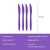 Purple Disposable Tableware Set for Birthdays & Camping: Includes Plates, Cups, Napkins, Tablecloths, Cutlery
