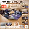 Detective Conan Mystery Adventure Theme Rug Absorbent Nonslip Carpet For Living Room Coffee Table Home Party Decor Gift For Friends